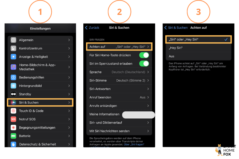Die Schritt-für-Schritt-Anleitung wird in 3 einfachen Schritten auf einem iPhone gezeigt.